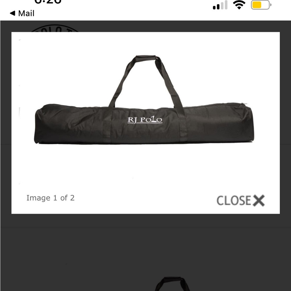 Black Polo Mallet Bag